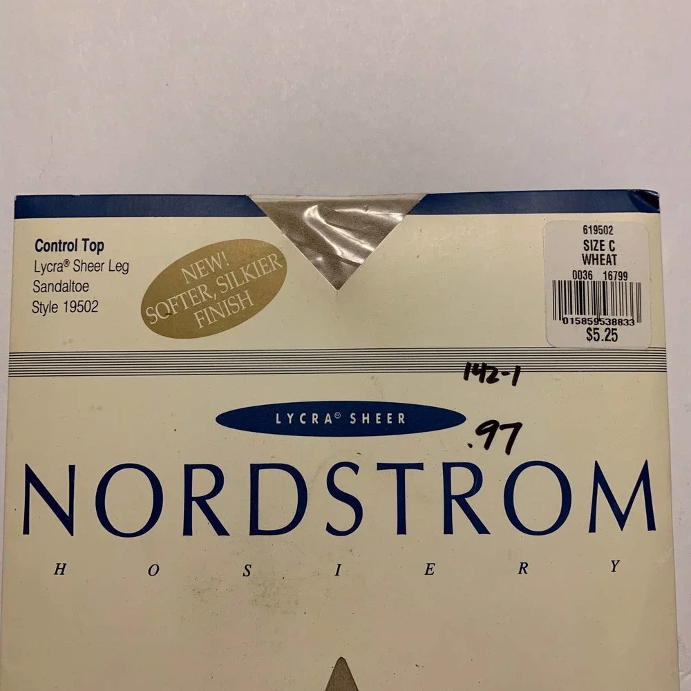 Vintage NORDSTROM Control Top Pantyhose Styles‎ #19502 & #4700 Size C NIB